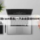 荣放rav4费用(一汽丰田荣放RAV4费用)