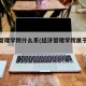 经济管理学院什么系(经济管理学院属于什么系)