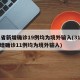 31省新增确诊19例均为境外输入(31省新增确诊11例均为境外输入)